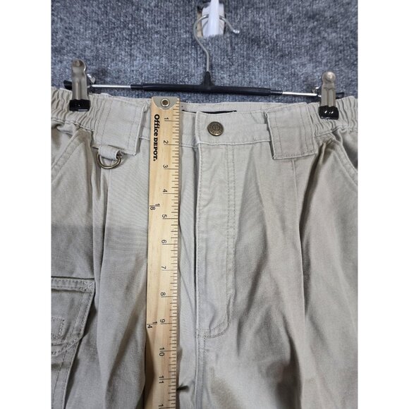 5.11 Tactical Pants Mens 28x36 Khaki Cotton Canvas Cargo Utility D-Ring 74251 - Picture 3 of 7